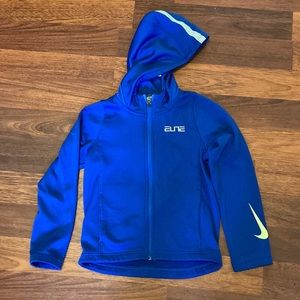 Nike dri-fit fleece zippered hoodie, boys size 7